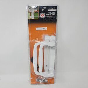 Prime-Line C 1178 Sliding Patio Door Handle Lock Set 3-15/16 in. White Diecast